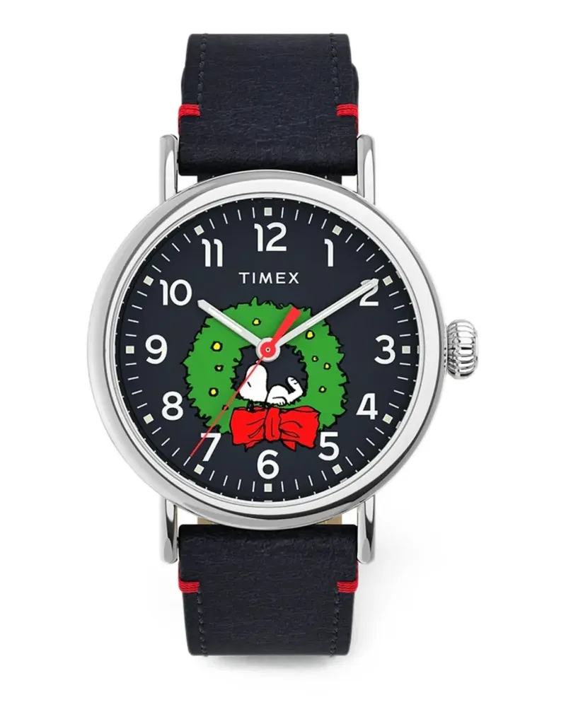 Timex x Peanuts Snoopy holiday-motif 40mm watch - Schwarz Schwarz