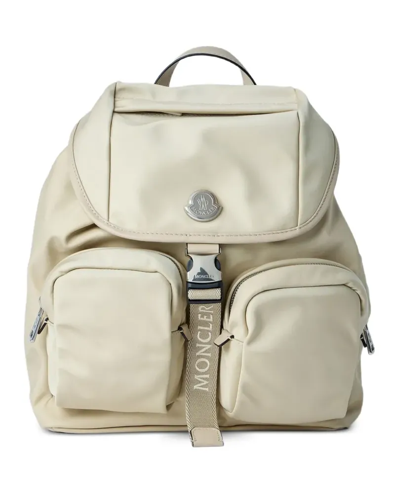 Moncler Trick Rucksack mit Logo - Nude Nude