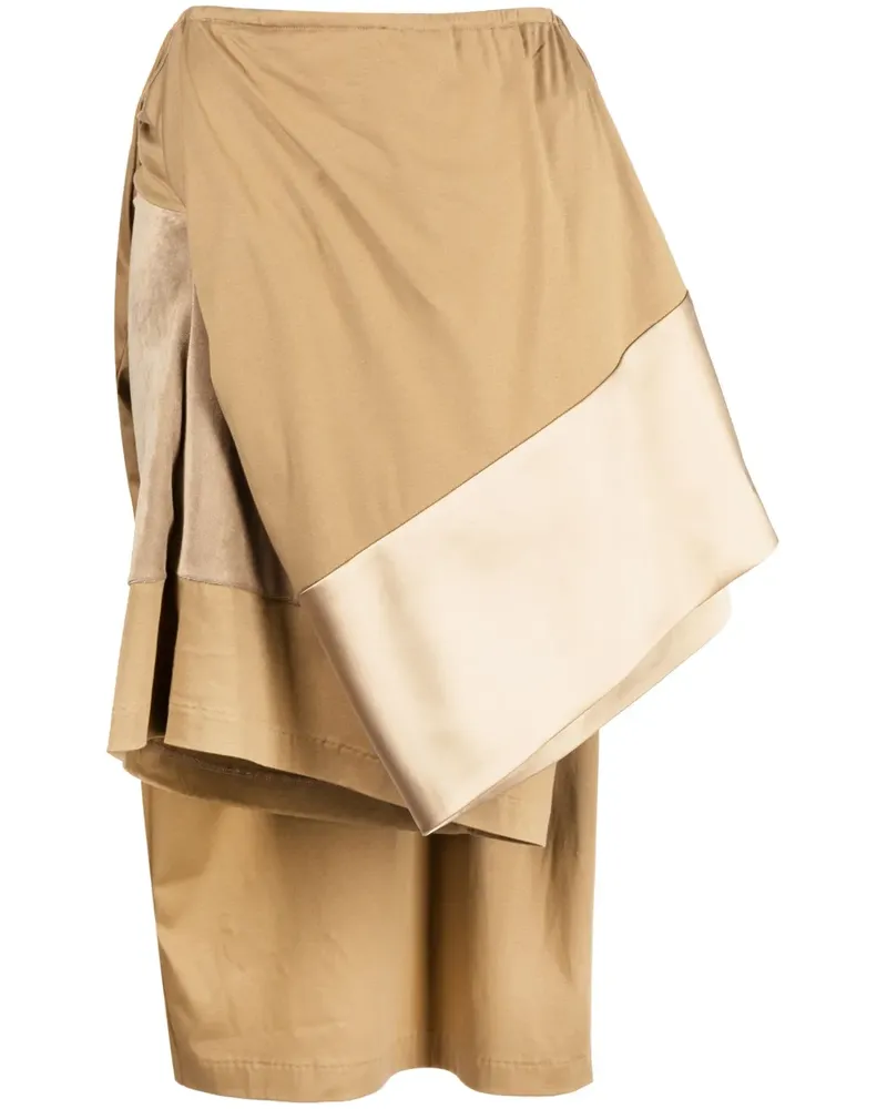 Undercover Asymmetrischer Midirock - Gelb Gelb