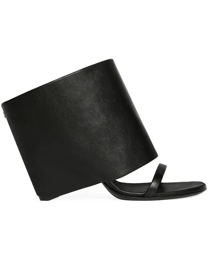 Courrèges Oblique Sandalen - Schwarz Schwarz
