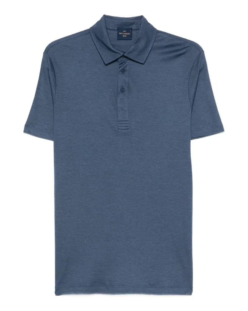 Paul & Shark buttoned striped polo shirt - Blau Blau