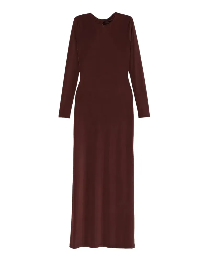 Raquel Diniz Carolyne open-back dress - Braun Braun