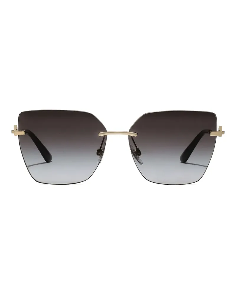 Dolce & Gabbana DG Flip logo sunglasses - Gold Gold