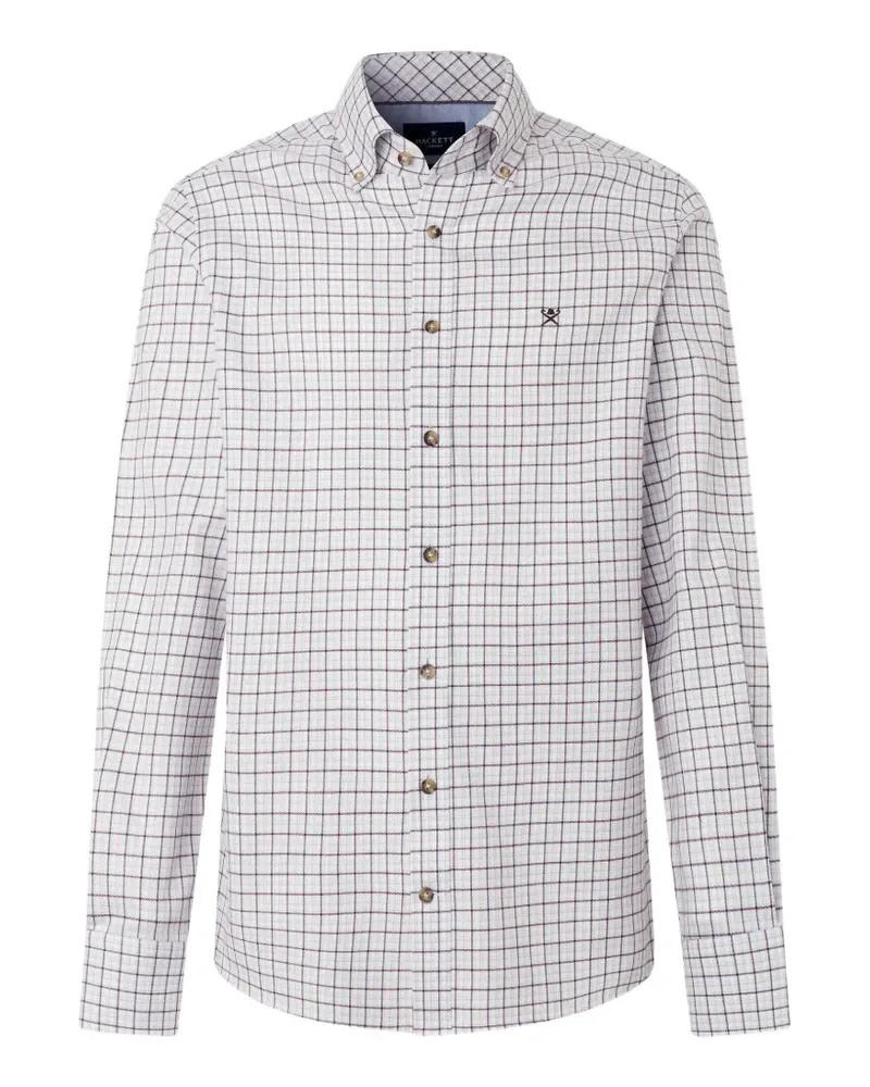 Hackett Kariertes Flanellhemd - Blau Blau
