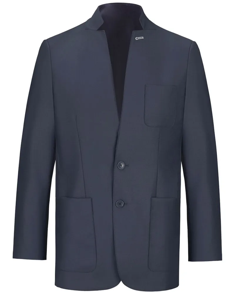 Shanghai Tang ultra-light unstructured blazer Blau