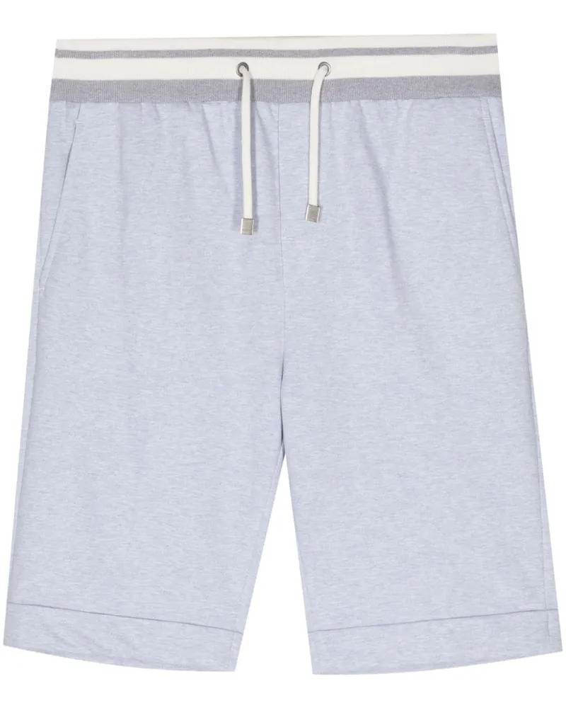 Peserico Shorts mit Kordelzug Blau