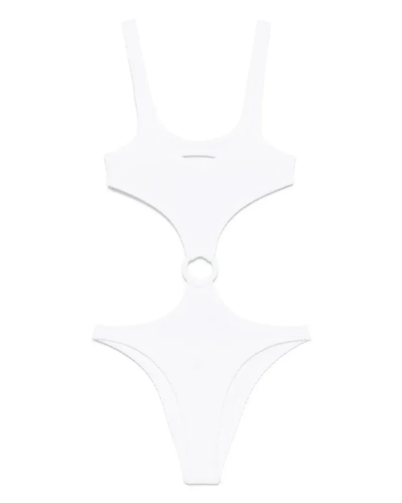 MC2 Saint Barth Badeanzug mit Cut-Out - Weiß Weiß
