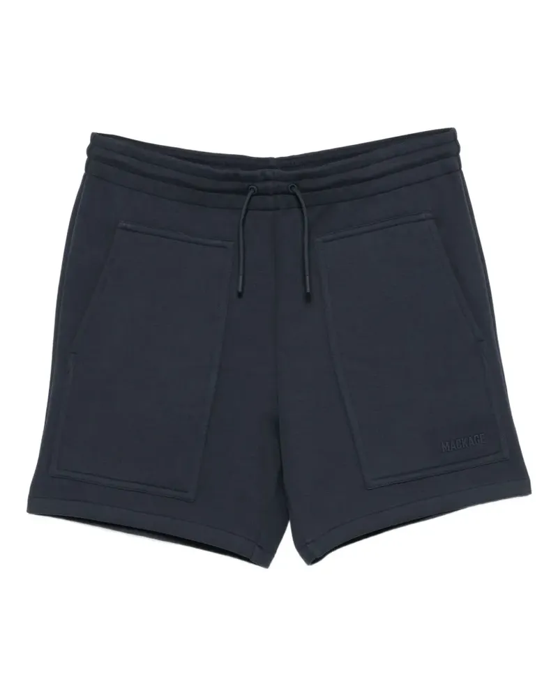 Mackage Elwood-R patch-pocket drawstring shorts - Blau Blau