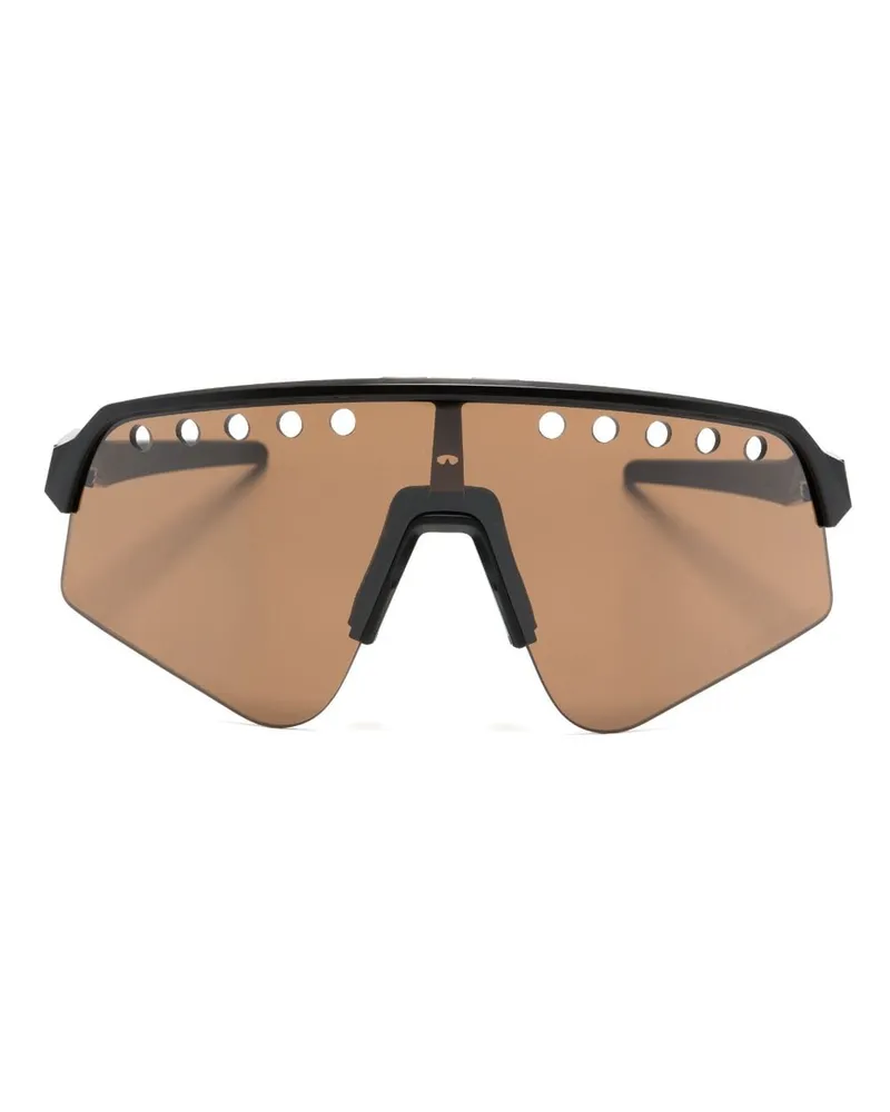 Oakley Sonnenbrille mit Oversized-Gestell - Schwarz Schwarz