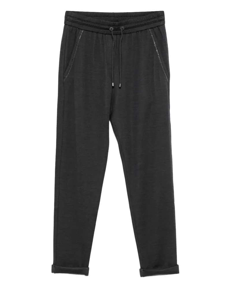 Brunello Cucinelli drawstring track pants - Grau Grau