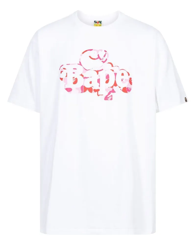 BAPE ABC Camo Milo on Bape T-Shirt - Weiß Weiß