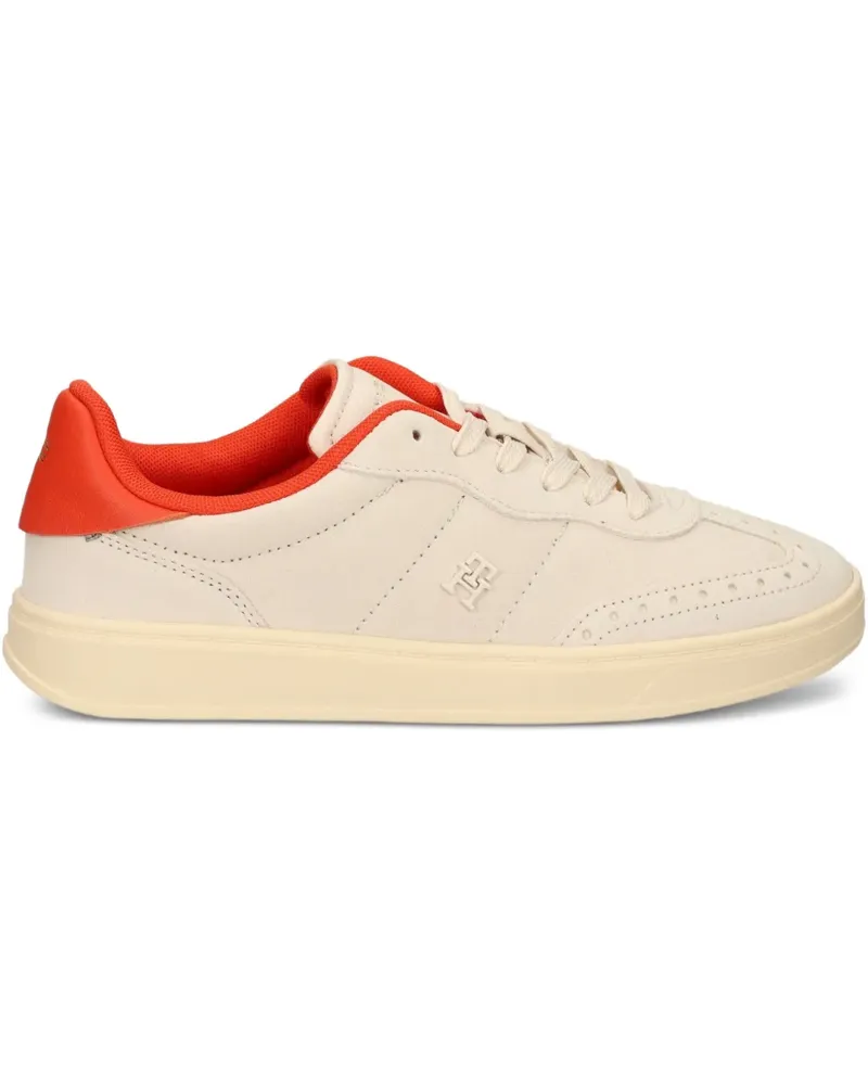 Tommy Hilfiger Perforierte Heritage Sneakers - Nude Nude