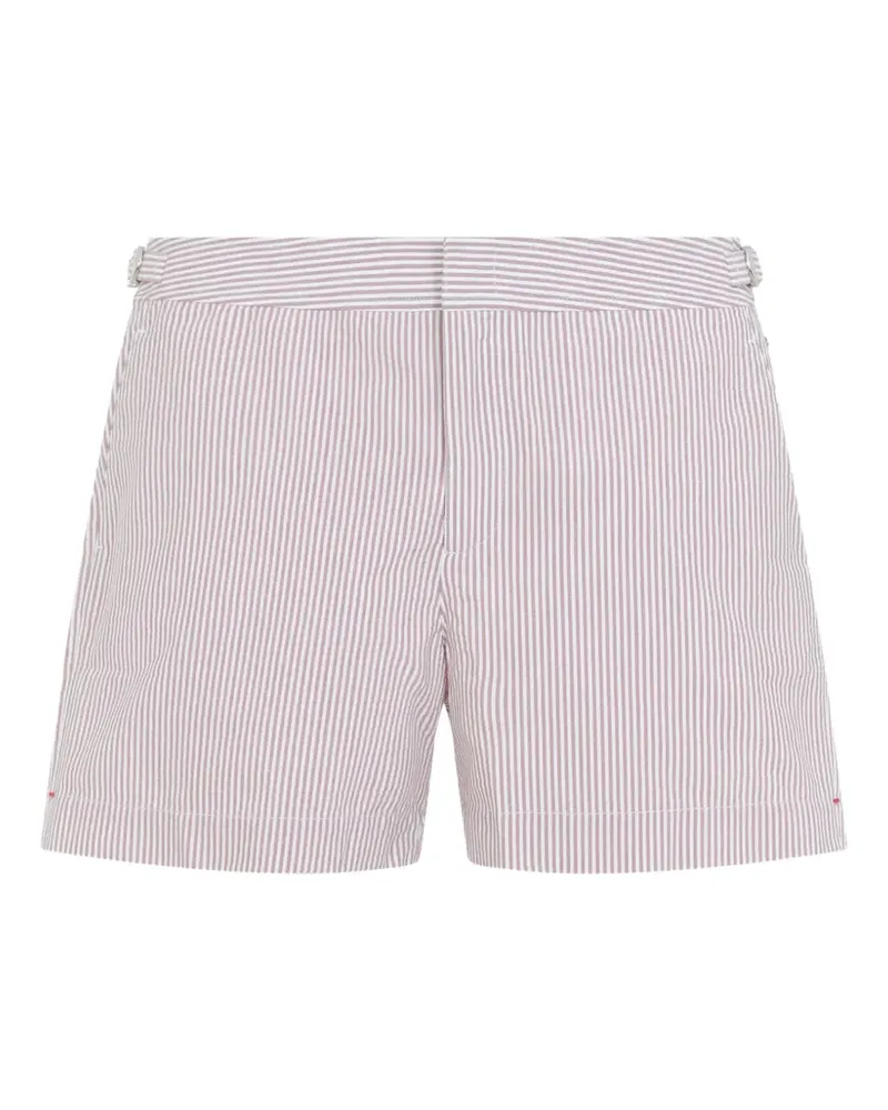 Orlebar Brown Bulldog Seersucker swim shorts - Rot Rot