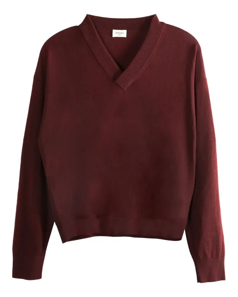Saint Laurent V-neck sweater - Rot Rot