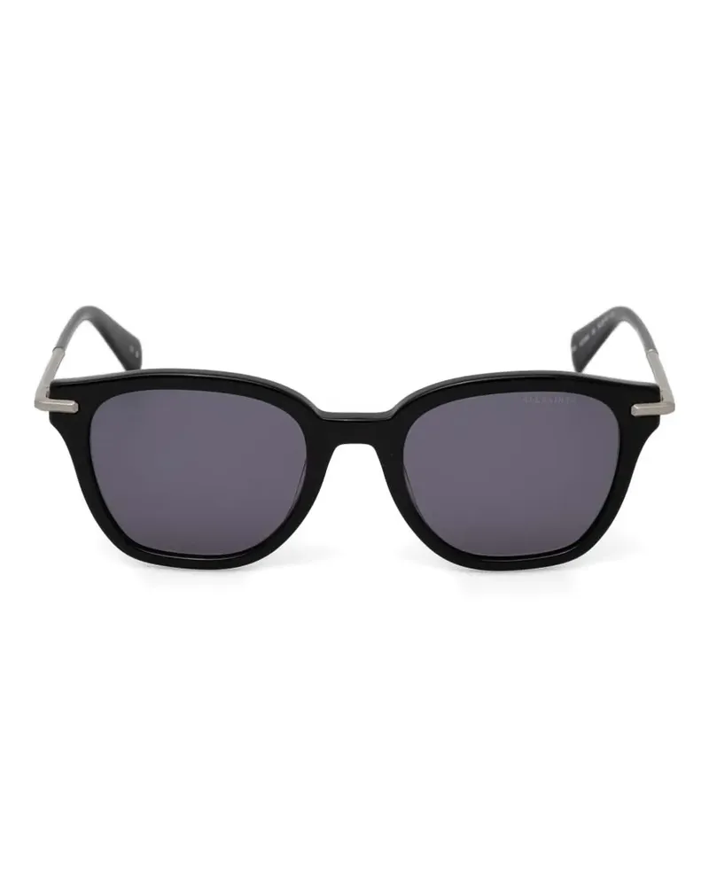AllSaints Sonnenbrille mit eckigem Gestell - Schwarz Schwarz