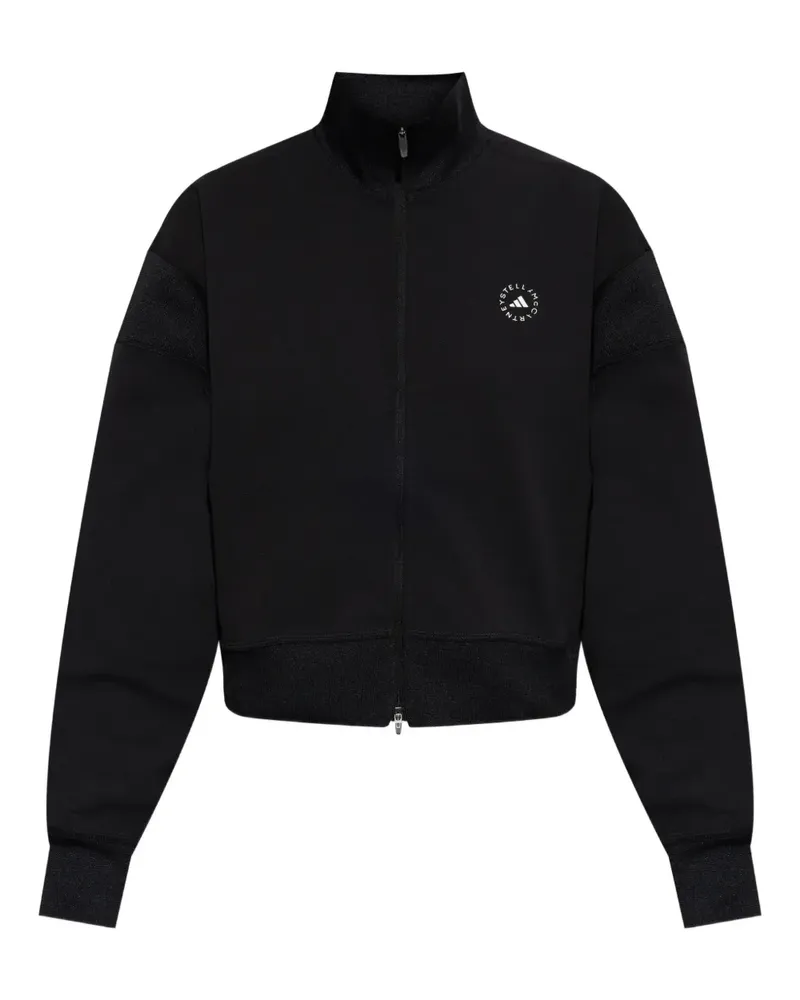 adidas logo-detail zip-up jacket - Schwarz Schwarz