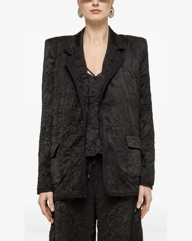 NISSA Sakko mit Knitteroptik - Schwarz Schwarz