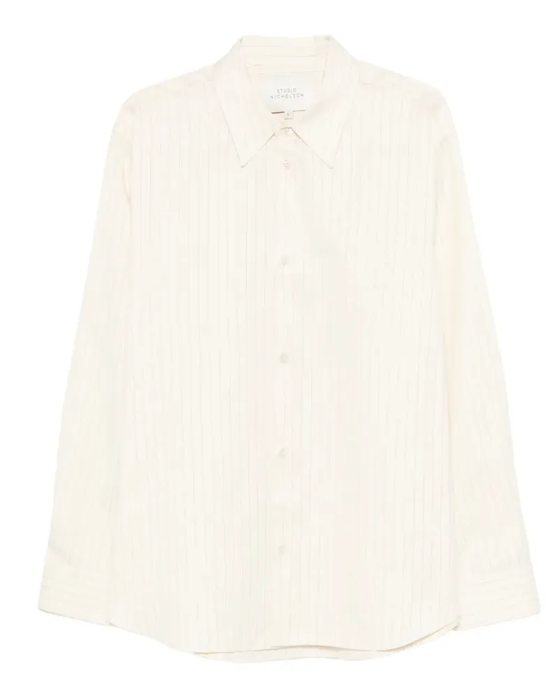 Studio Nicholson Gestreiftes Hemd - Nude Nude