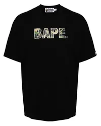 BAPE T-Shirt mit Logo-Print Schwarz