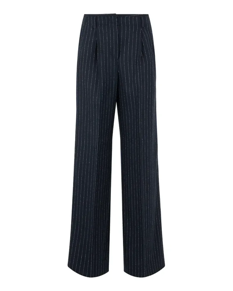 Slowear x Incotex Hose mit Nadelstreifen und Falten - Blau Blau