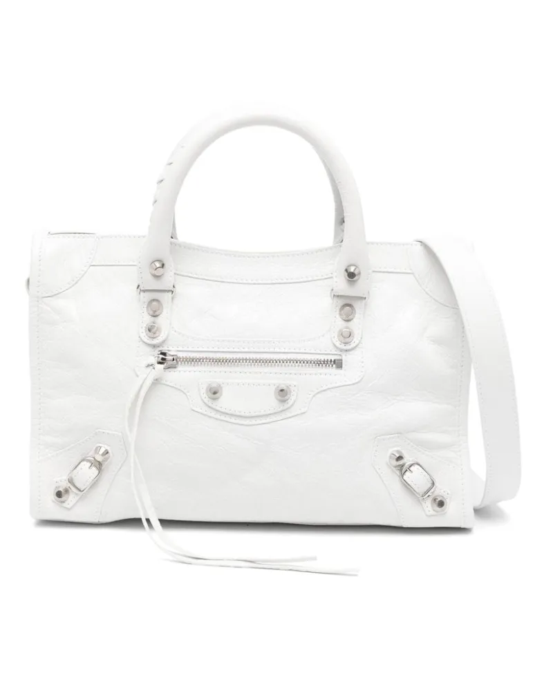 Balenciaga Kleine Le City Tote Bag - Weiß Weiß
