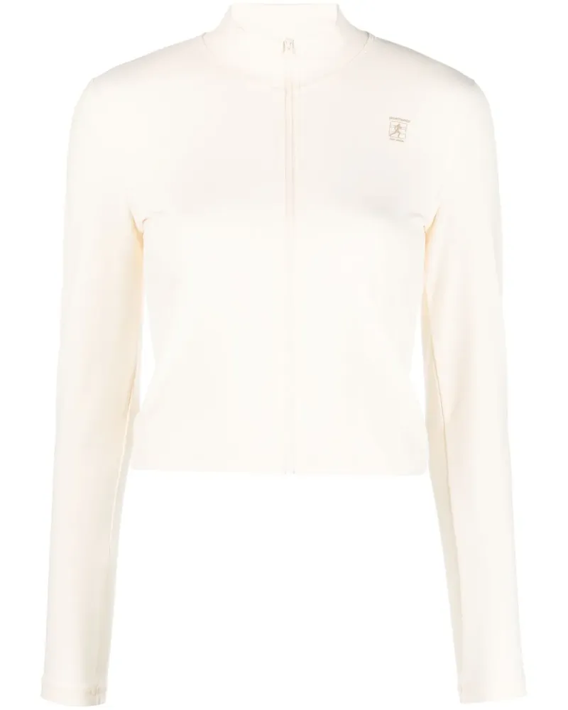 SPORTY & RICH Runner Sportjacke mit Reißverschluss - Nude Nude