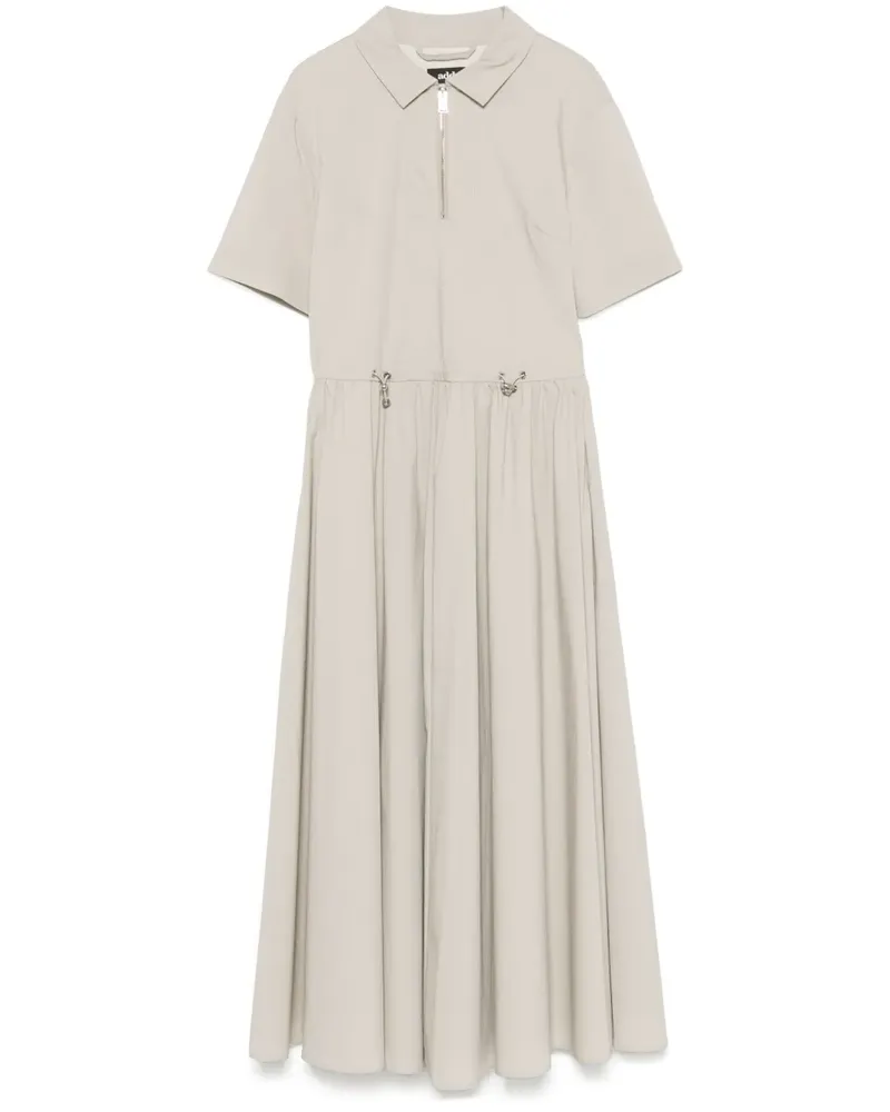 ADD Midikleid mit Kordelzug - Nude Nude