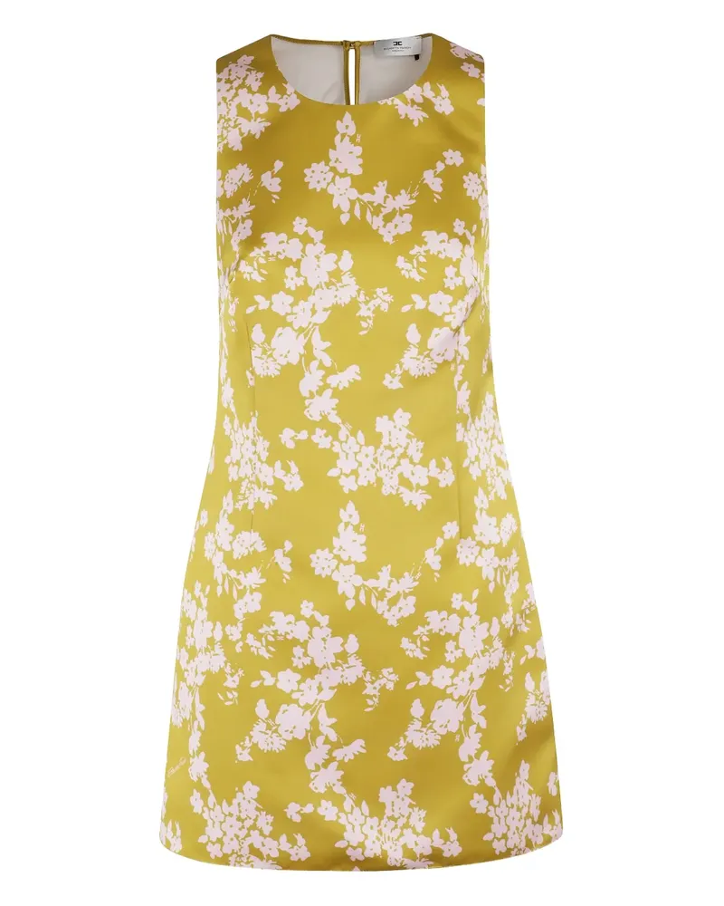 Elisabetta Franchi Minikleid mit Blumen-Print - Gelb Gelb
