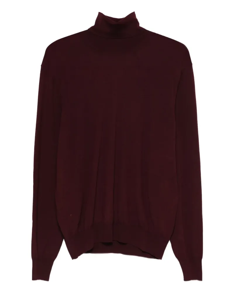 Saint Laurent Pullover mit Rollkragen - Rot Rot
