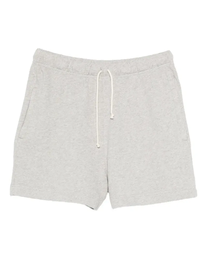 Merz b. Schwanen drawstring logo-patch shorts - Grau Grau