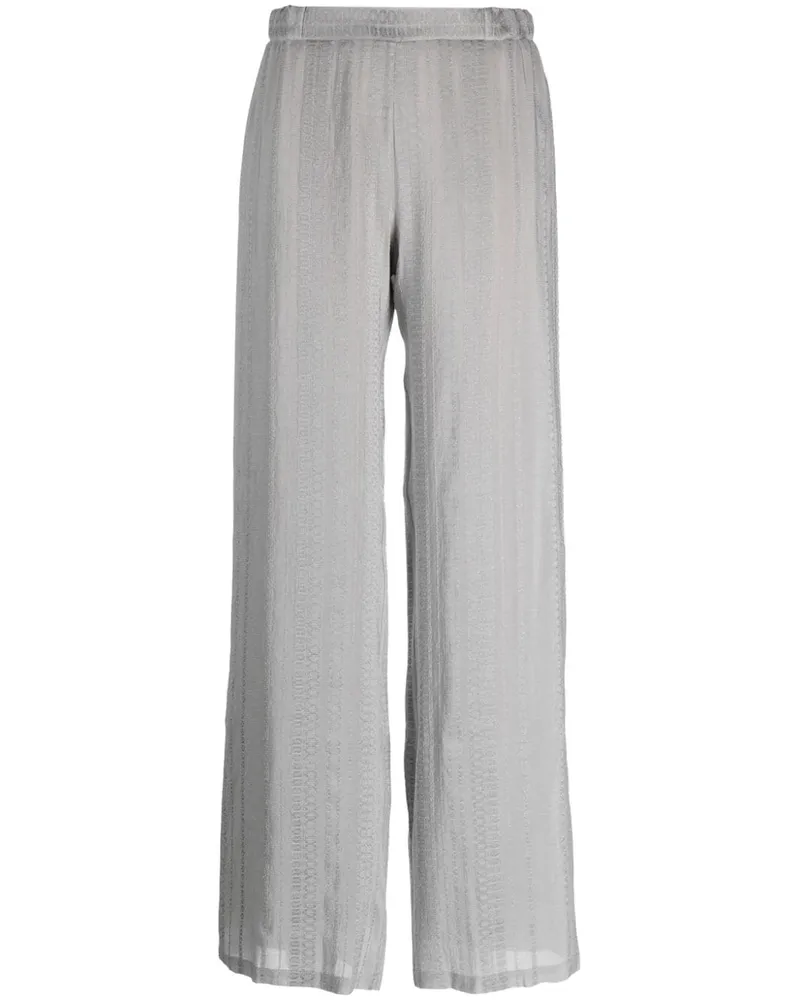 Zeus + Dione High-Waist-Hose mit weitem Bein - Grau Grau