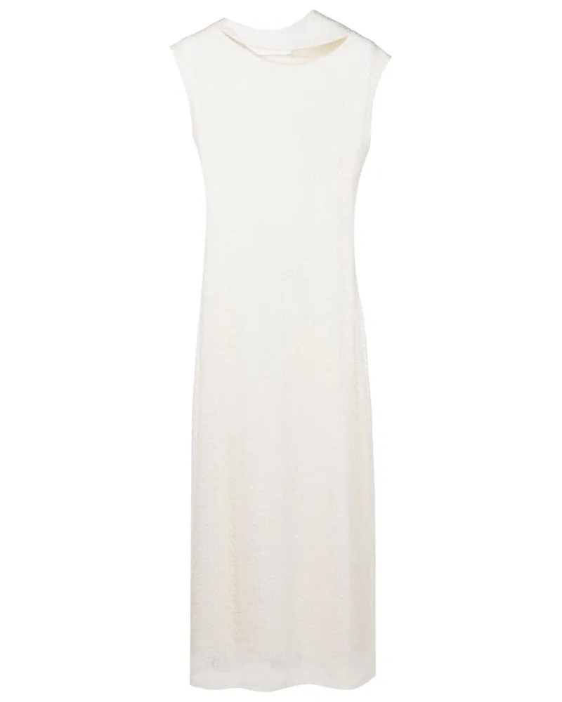 Gloria Coelho Kleid mit Pailletten - Weiß Weiß