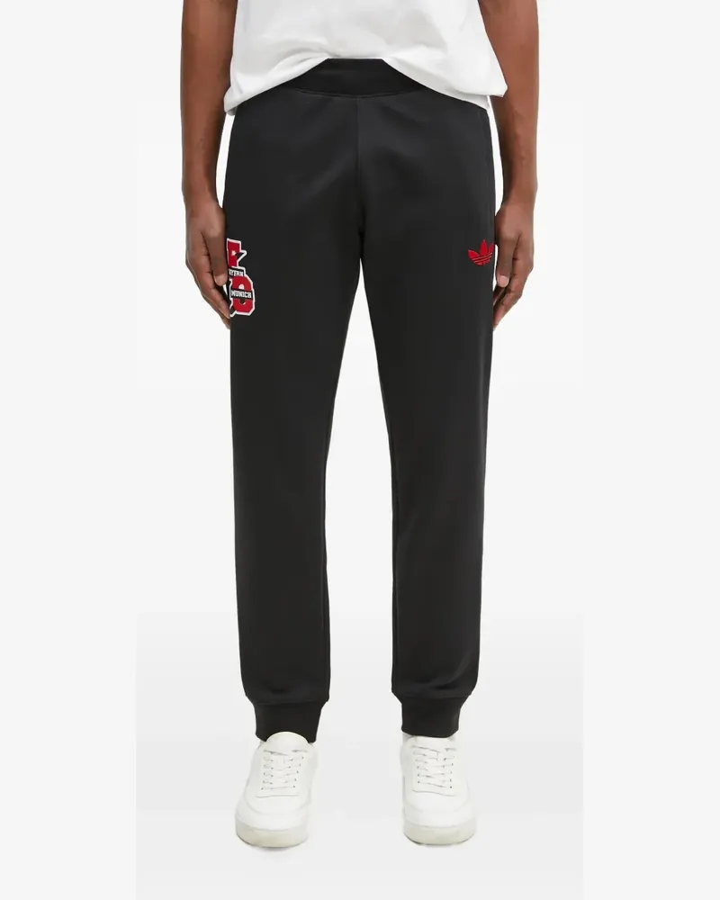 adidas Hose mit Logo-Patch - Schwarz Schwarz