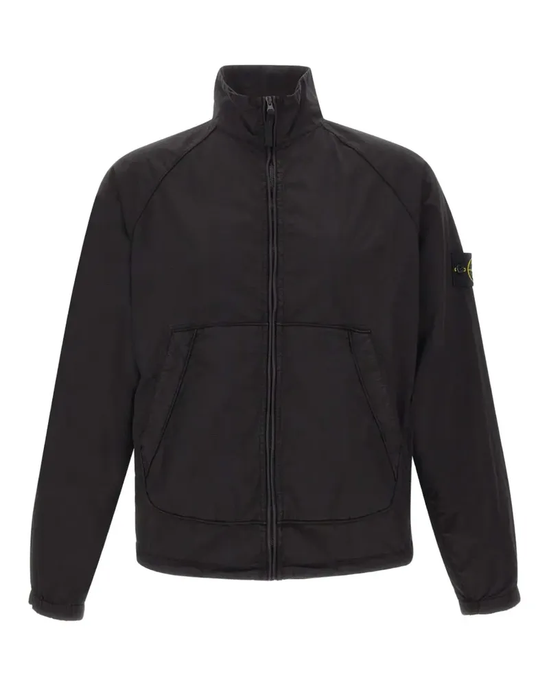 Stone Island logo-badge track jacket - Schwarz Schwarz
