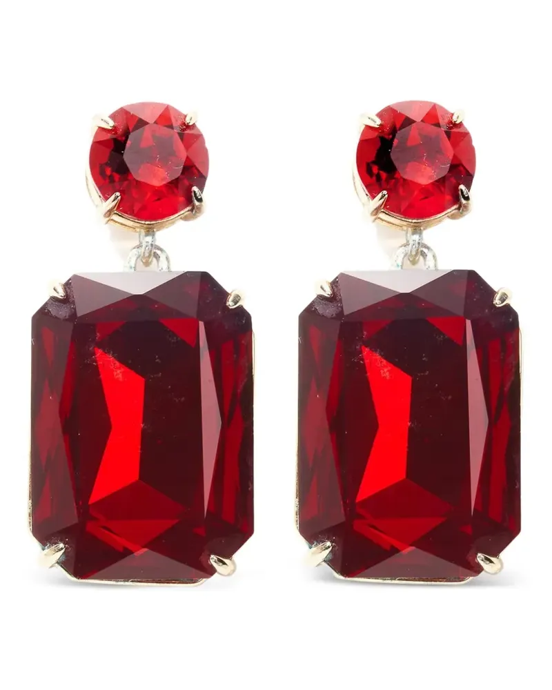 Carolina Herrera New York Riviere Hängeohrringe mit Kristallen - Gold Gold