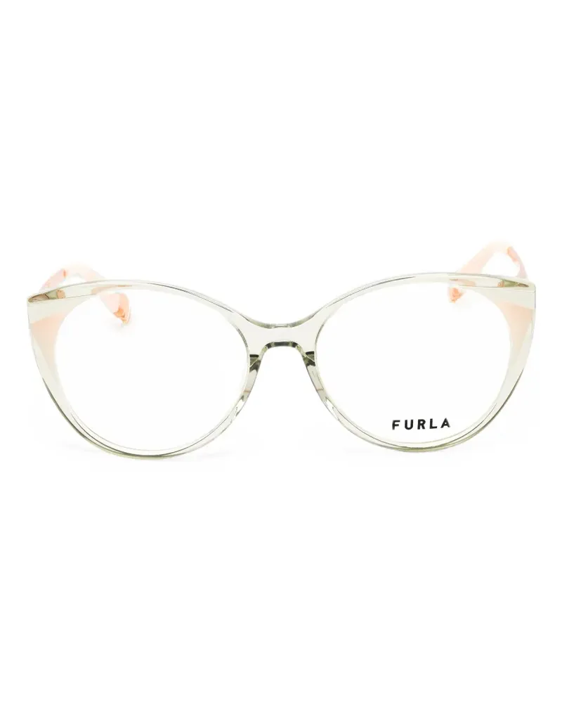 Furla round-frame glasses - Nude Nude