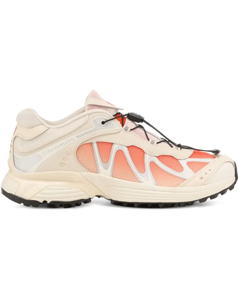 Salomon XT-Whisper "Shortbread/Red Orange" Sneakers - Grau Grau