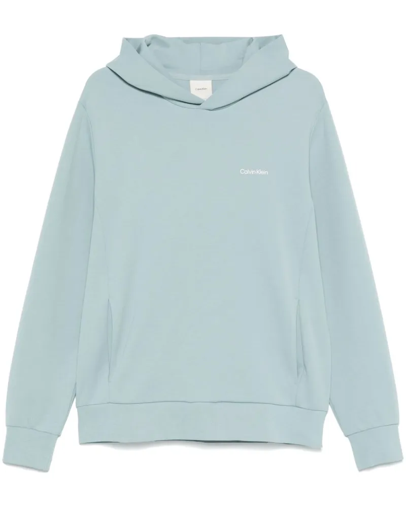 Calvin Klein Hoodie mit Logo-Print - Blau Blau