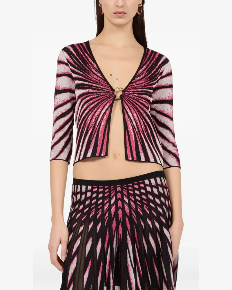 Roberto Cavalli Ray Of Paradise printed cardigan - Rosa Rosa