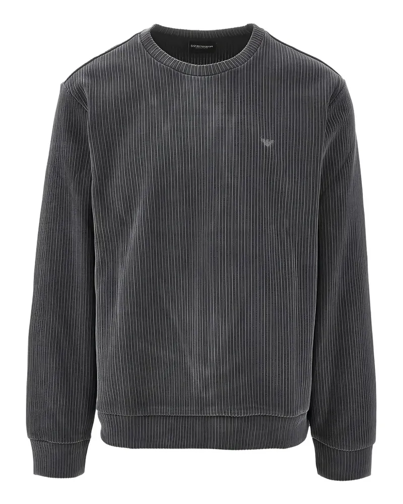 EA7 crew-neck logo-detail sweatshirt - Grau Grau