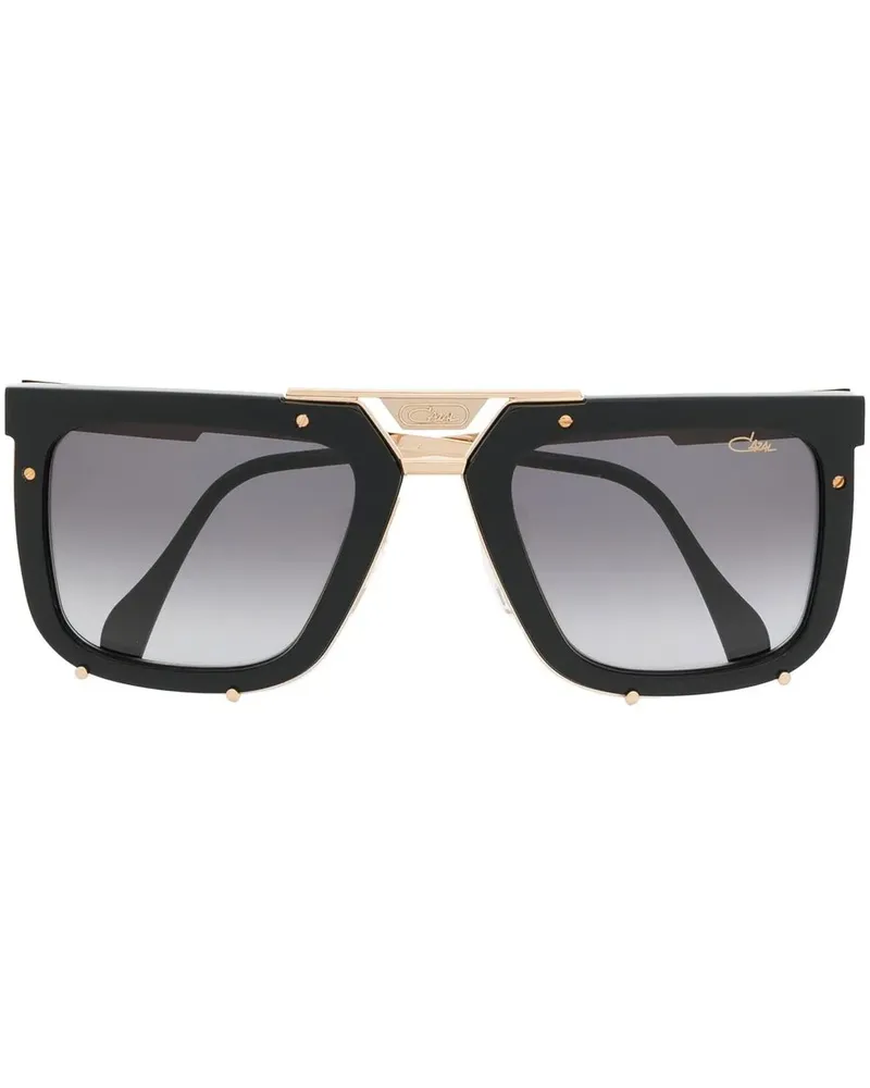 CAZAL Eckige Sonnenbrille im Oversized-Look - Schwarz Schwarz