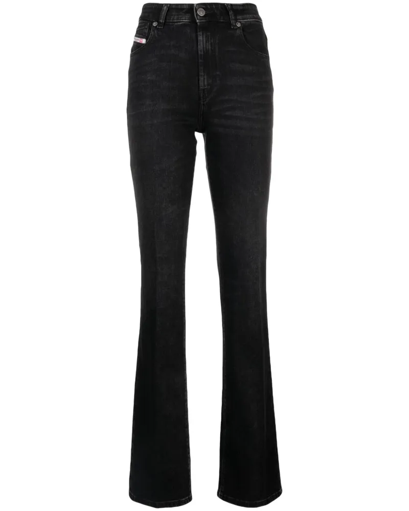Diesel Bootcut-Jeans mit hohem Bund - Schwarz Schwarz