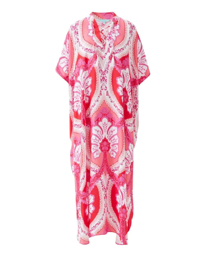 Melissa Odabash Carlotta lace-up maxi dress - Rosa Rosa