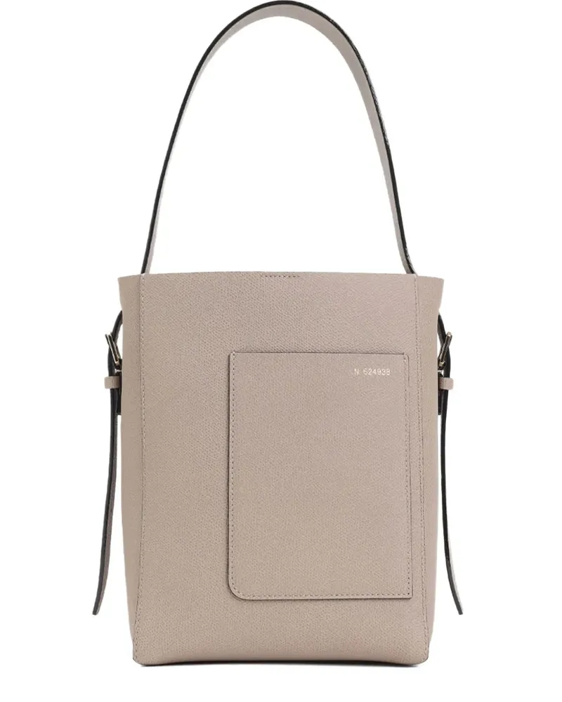 Valextra Beuteltasche aus Leder - Nude Nude