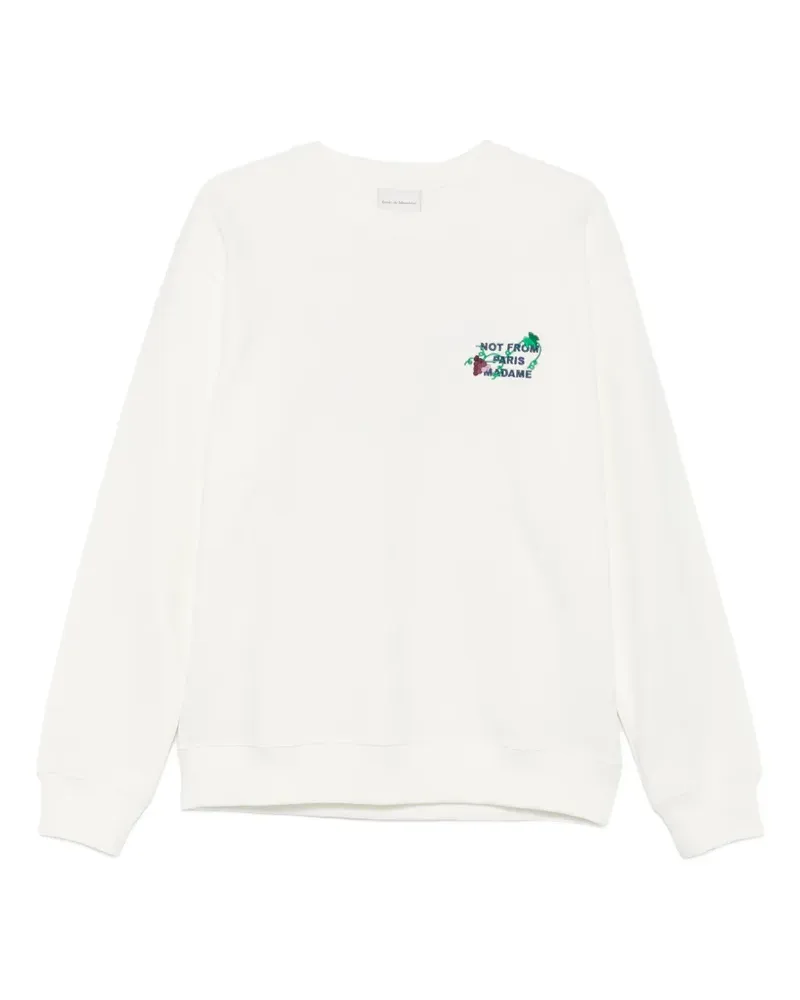 Drôle de Monsieur Klassisches Sweatshirt - Weiß Weiß