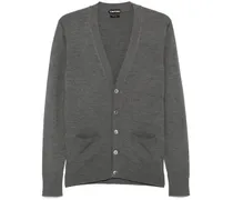 Fein gestrickter Cardigan - Grau