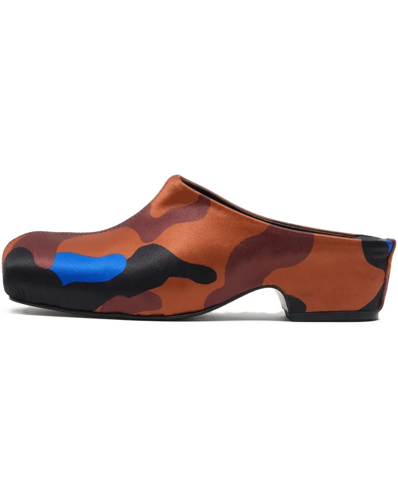 BIMBA Y LOLA Mules mit Camouflage-Print 55mm - Orange Orange