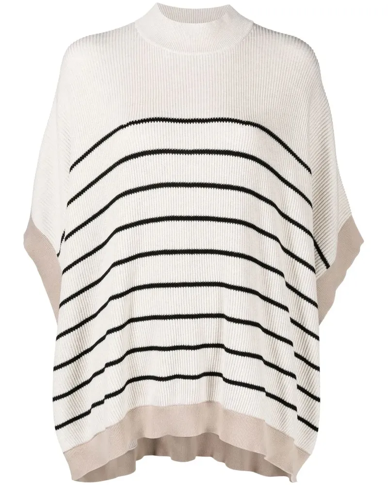 Brunello Cucinelli Gestreifter Pullover - Nude Nude