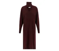 Kleid aus Wolle - Rot