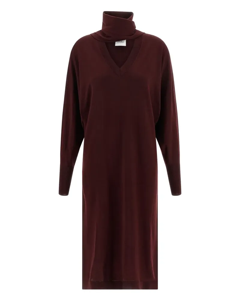NUDE Kleid aus Wolle - Rot Rot